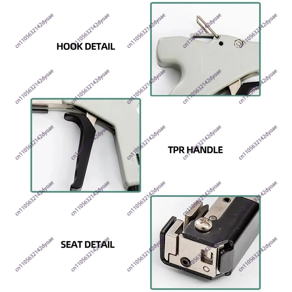 Automatic Nylon Cable Tie Strap Tightening Tool Strapping Pliers Self Locking  Plastic Loop Wire Tightening Cutting Tool