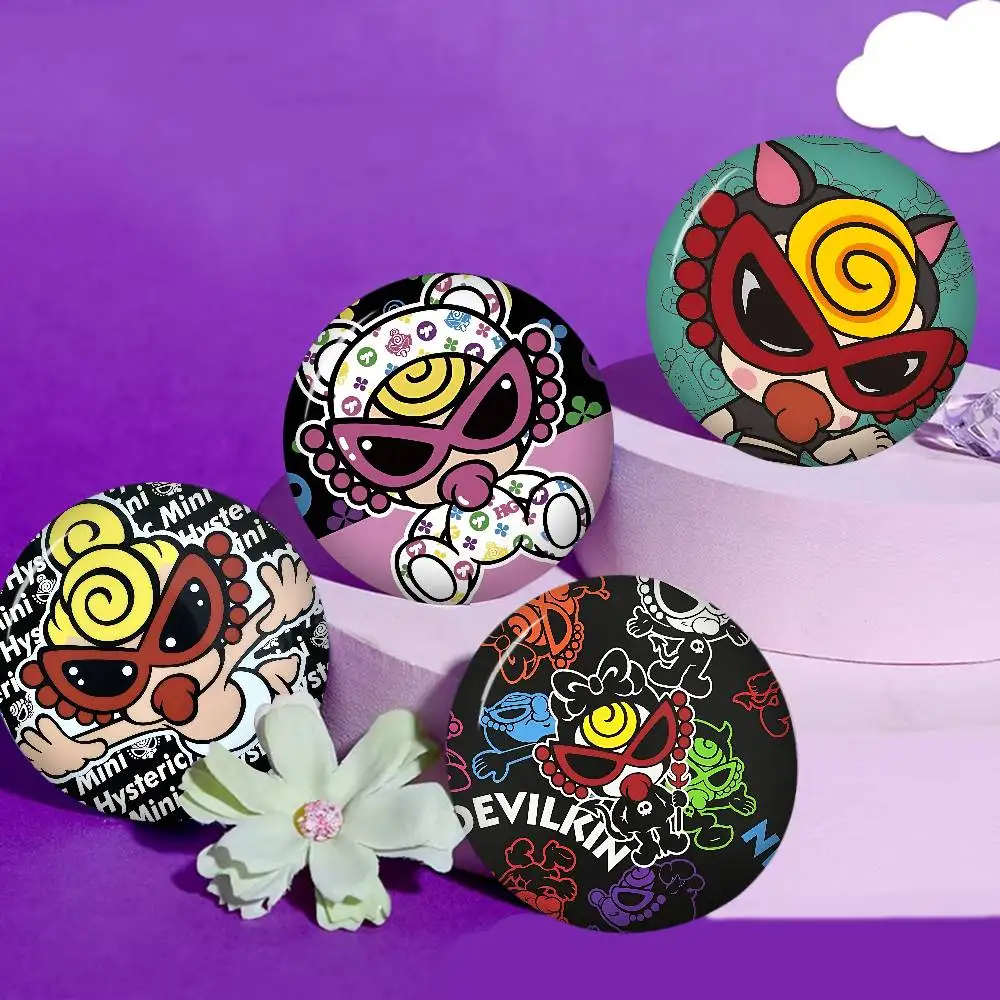 Japan Fashion hysteric mini New  Brooches Soft Button Pin Funny Silly Gnarpy on A Skateboard Meme Badge Gamer Collection Gifts