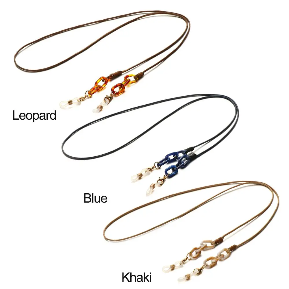 Acrylic Glasses Chains Leopard Sunglasses Lanyards Anti-lost Reading Glasses Cords Eyeglasses Strap Fashion Eyewear Accessories