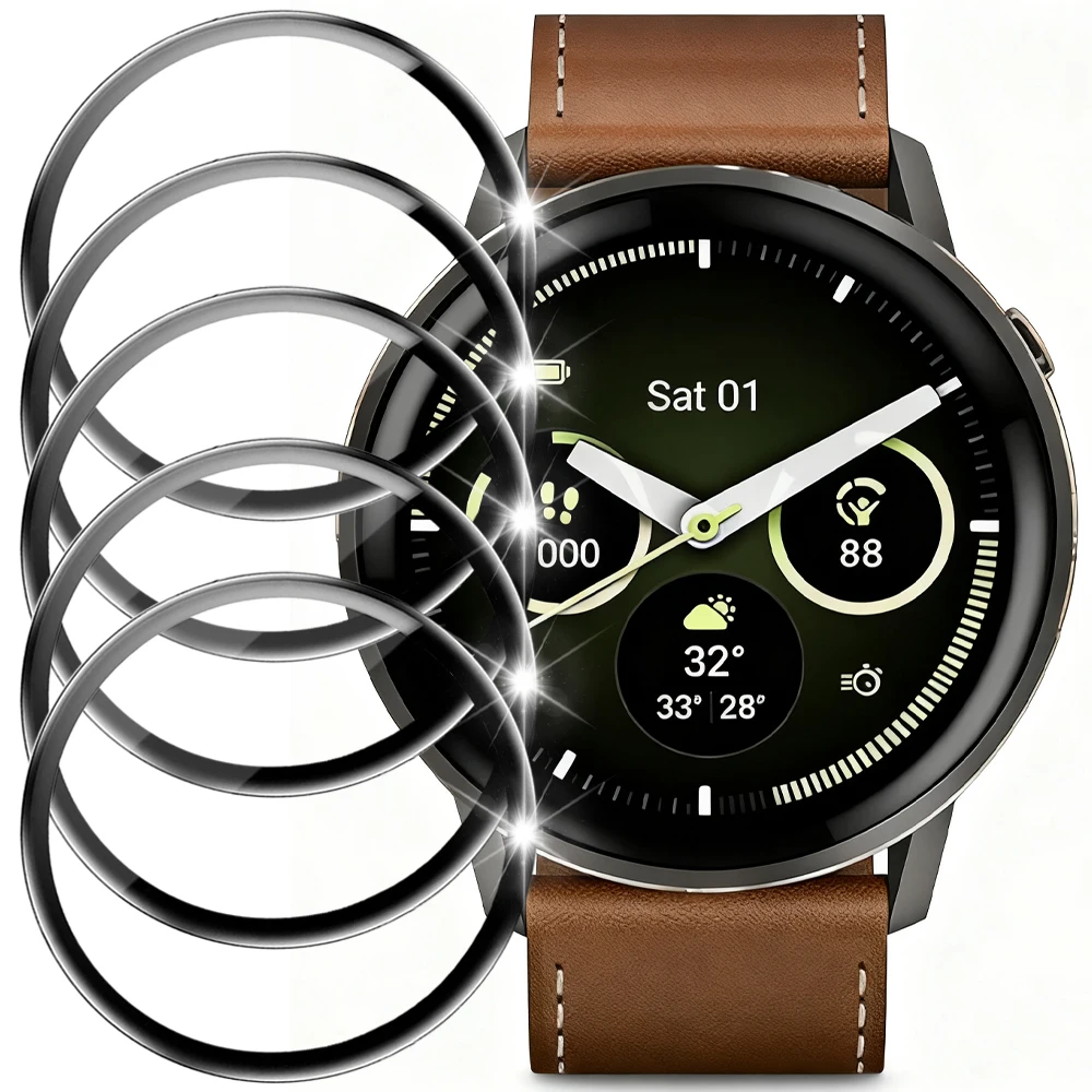 1-5 قطعة أفلام الساعات الناعمة ل Garmin Venu 4 41 مللي متر 45 مللي متر دقيق صالح مقاومة للخدش واقيات الشاشة ل Garmin Venu 4 ملحق