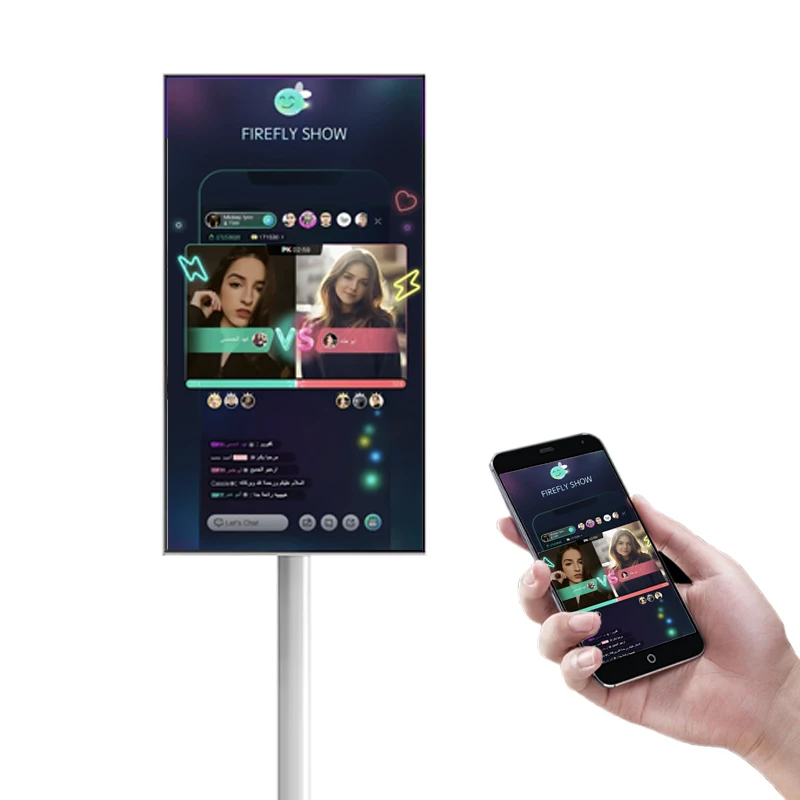 منتجات الإنترنت الشهيرة 21.5 بوصة شاشة لمس محمولة تعمل بالبطارية أندرويد 13 متجر جوجل ستاندباي مي جيم لعبة غرفة المعيشة تلفزيون ذكي