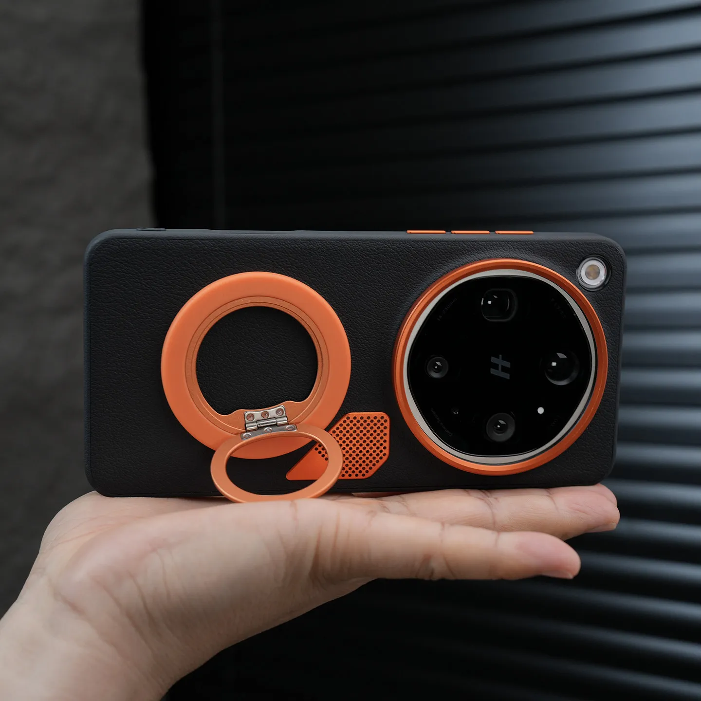 Etui na OPPO Find X9 Ultra, modne etui z PU skóry z magnetycznym zamknięciem, kompatybilne z bezprzewodowym ładowaniem Magsafe, bumper, funda. — zdjęcie produktu 6