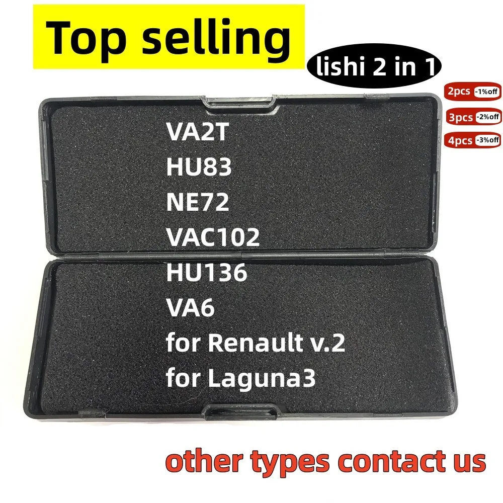 

LiShi 2 in 1 VA2T VA2 HU83 NE72 VAC102 HU136 VA6 for Renault V.2 for Laguna3 Locksmith Tools For car keys