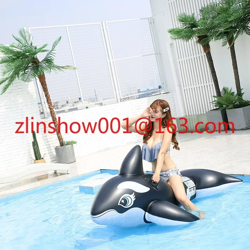 Summer  Beach Inflatable  Animal Whale Mounts swimming pool floating toys