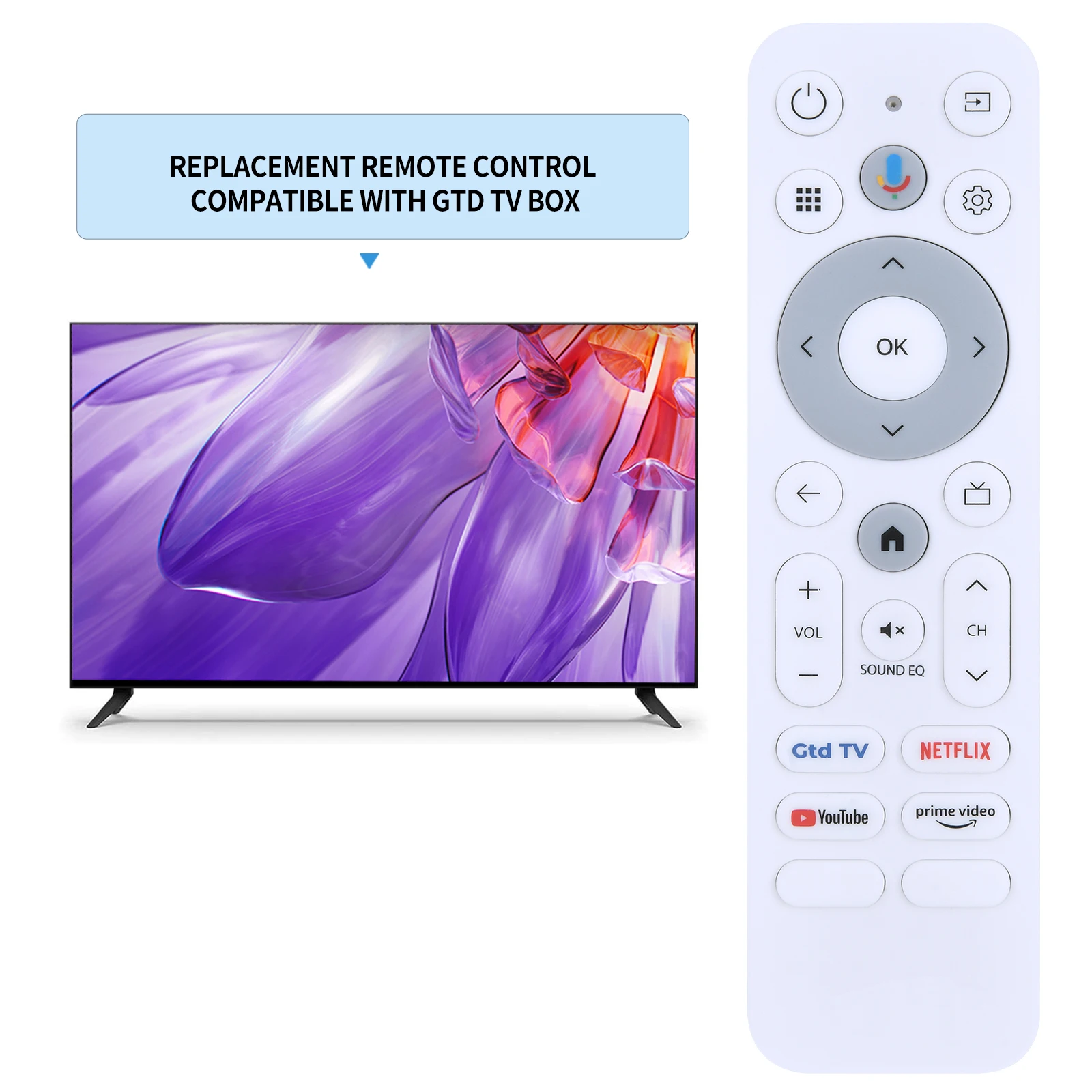 Nouvelle télécommande vocale pour boîtier TV Gtd