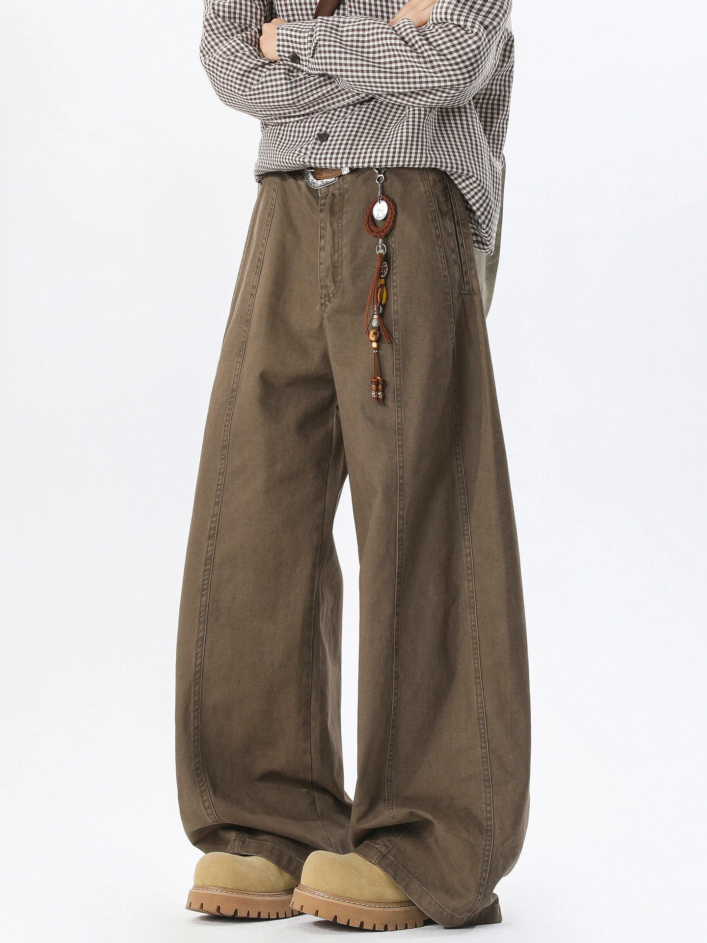 

Мужские брюки Wukong Has Sto Streetwear American Deconstructed Waed Knife Work Pants, ретро, свободного кроя, из 100% хлопка, длинные.