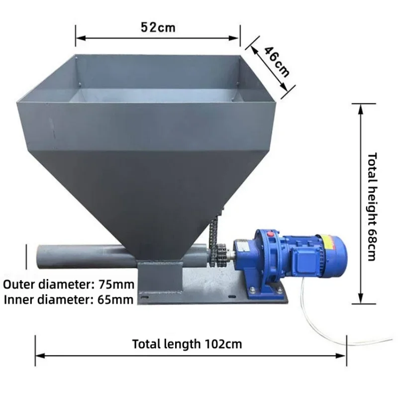 Spiral Feeding Machine Speed-regulated Conveying Feeder Granular Material Automatic Feeding Spiral Feeding Machine