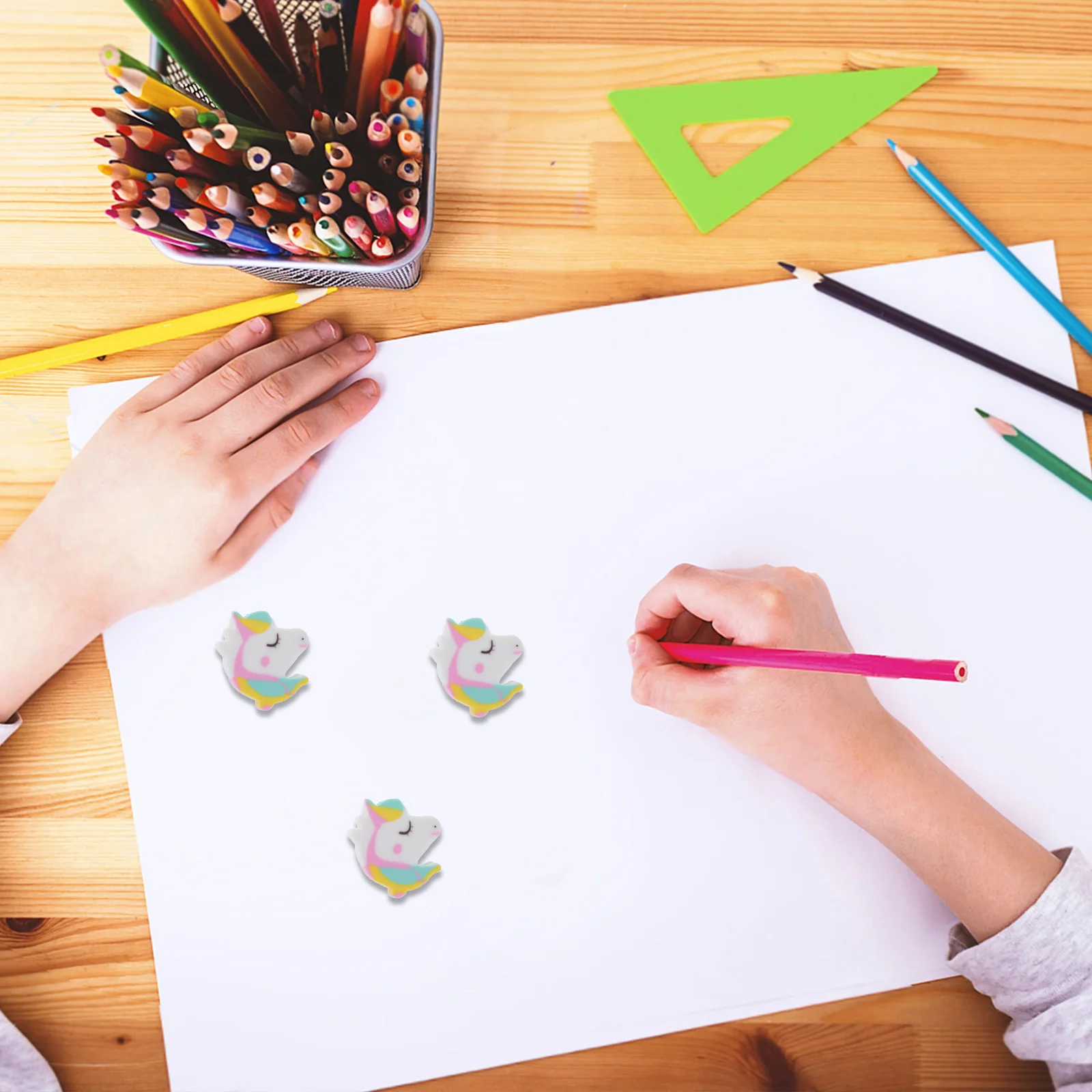 50 pezzi mini gomme da cancellare per cavalli gomme da matita carine per bambini premi in classe bomboniere per feste di compleanno materiale scolastico mini bigiotteria