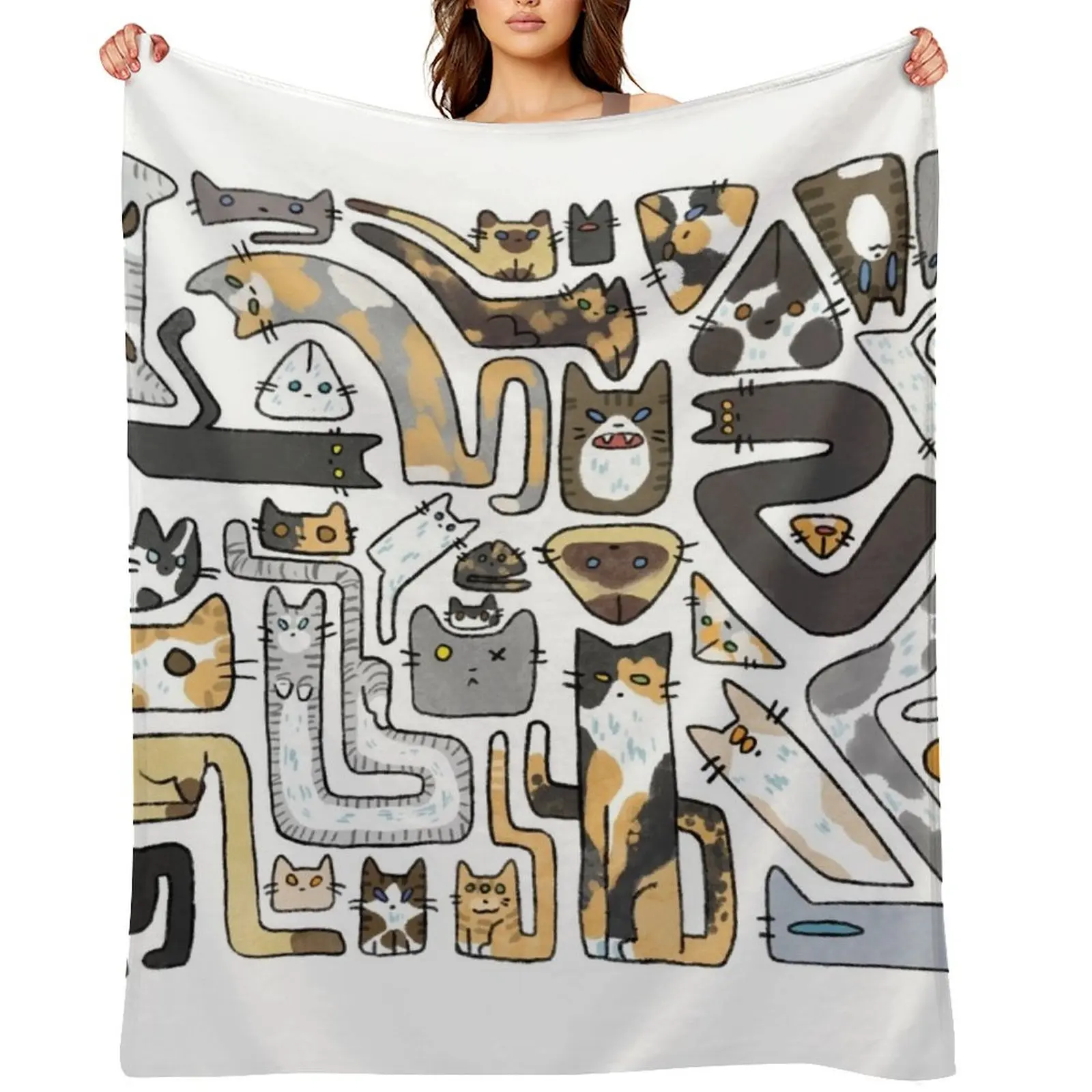 

Catterns! Throw Blanket Multi-Purpose Blankets Sofas Of Decoration Hairys Decorative Sofas Blankets