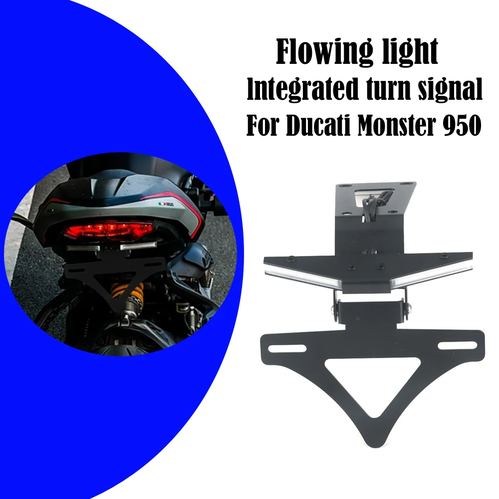 

Motorcycle Rear Short Tail Stock License Plate Holder Tailstock Bracket Kit For Ducati Monster 950 Monster 950 2021 2022 2023