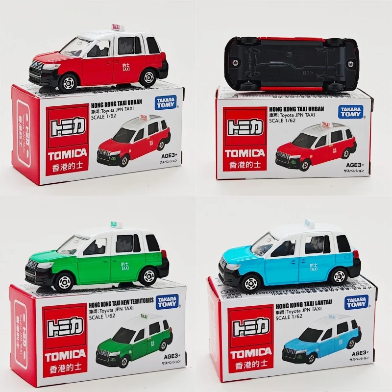 

Tomica Takara Tomy Hong Kong Taxi Diecast Car 1:62 Scale Toyota JPN Simulation Collectible Toy Vehicle For Boys Collection