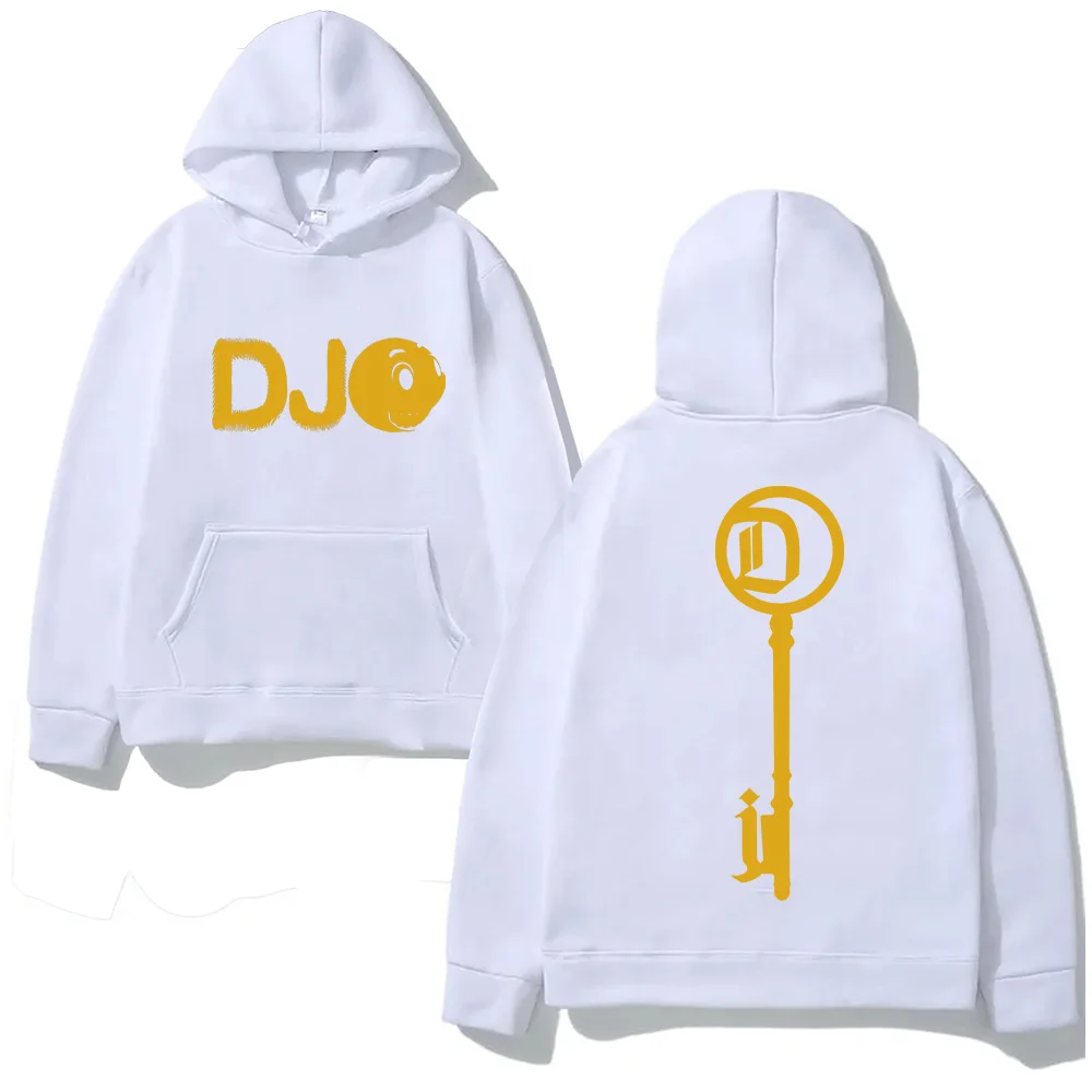 Joe Keery Smiley Face Logo Pullover Hoodie Djo Letter Graphic Clothes Singer's Same Style Clothes Hooded fashion High Quality