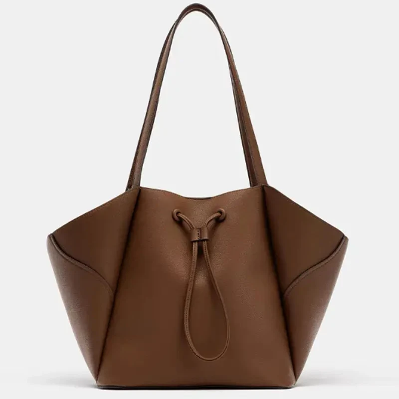 

2026 New Double Shoulder Women's Bag Versatile Commuter Large Capacity Shoulder Bag Tote Bag