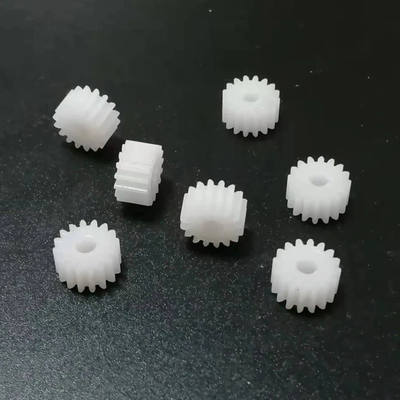 163A 100pcs 0.5 Module Plastic Gear, 16 Teeth with 3mm Bore, DIY Parts for Reduction Gearbox, Toy Model Aircraft Parts Gears view 5