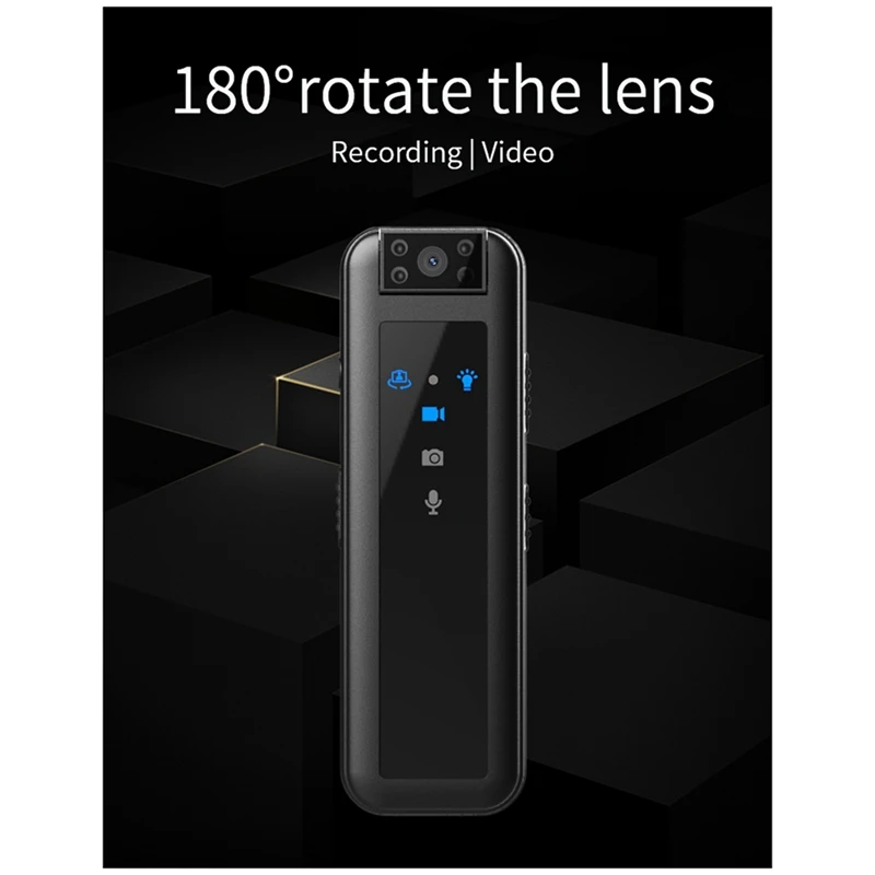 HD 1080P Night Vision Mini DV Camera Invisible Sports Outdoor Human Camera Small Law Enforcement Recorder Durable Easy To Use