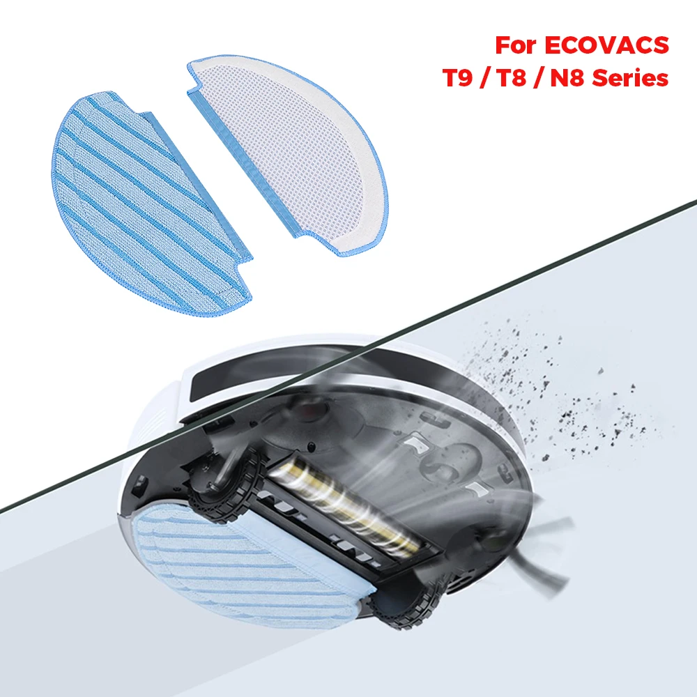 Vacuum Cleaner Spare Parts for ECOVACS Deebot OZMO T8/T8 Max/T8 AIVI/T9+/N8 Pro/N10 Plus Main Brush HEPA Filter Dust Bag