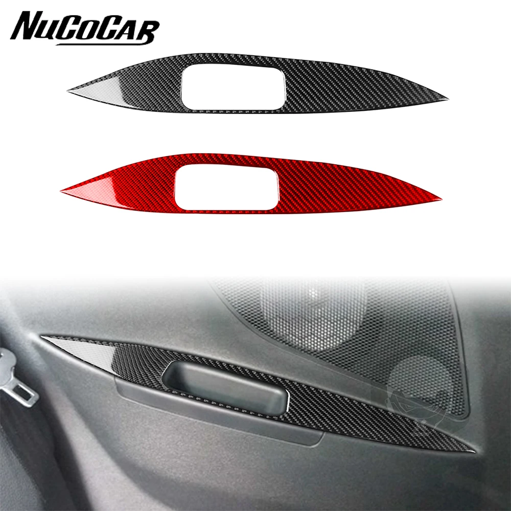 For Hyundai Veloster 2011-2017 Carbon Fiber Main driving rear door armrest panel Car Interior Accessories Decorative Stickers