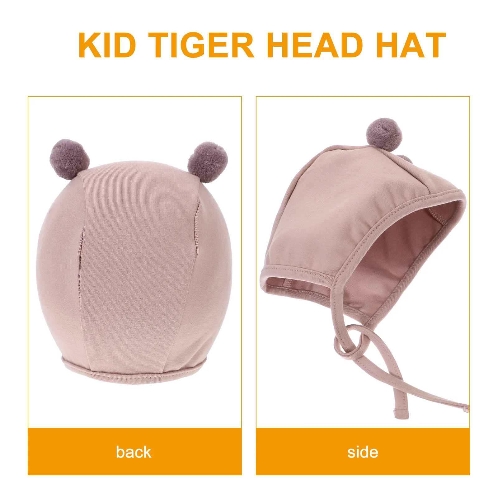 

2Pcs Baby Cotton Tie Hats Newborn Adjustable Strap Warm Infant Cap Durable Headwear for Spring Autumn Winter Newborn Hats
