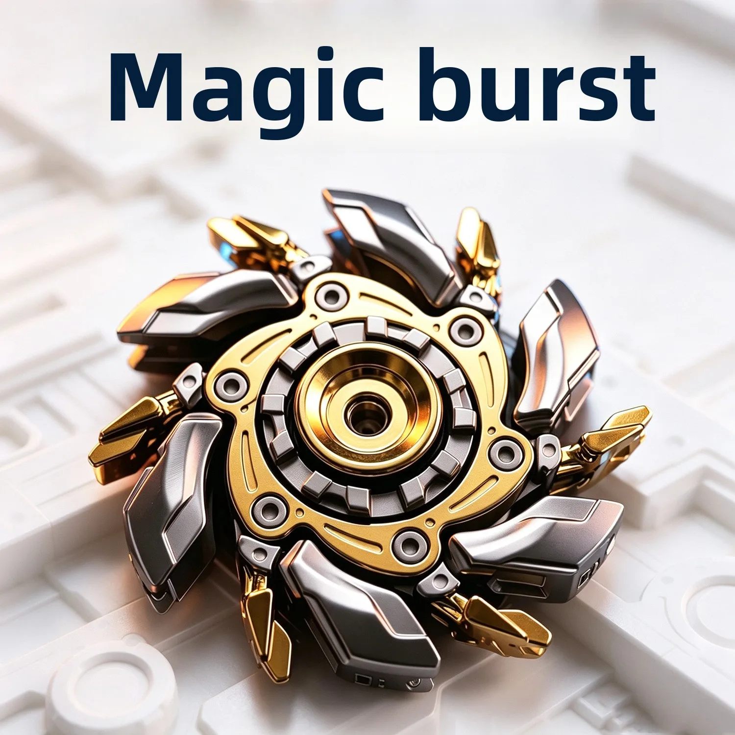 Rotary open armor alloy fingertip gyro, restless gyro solution EDC decompression metal toy