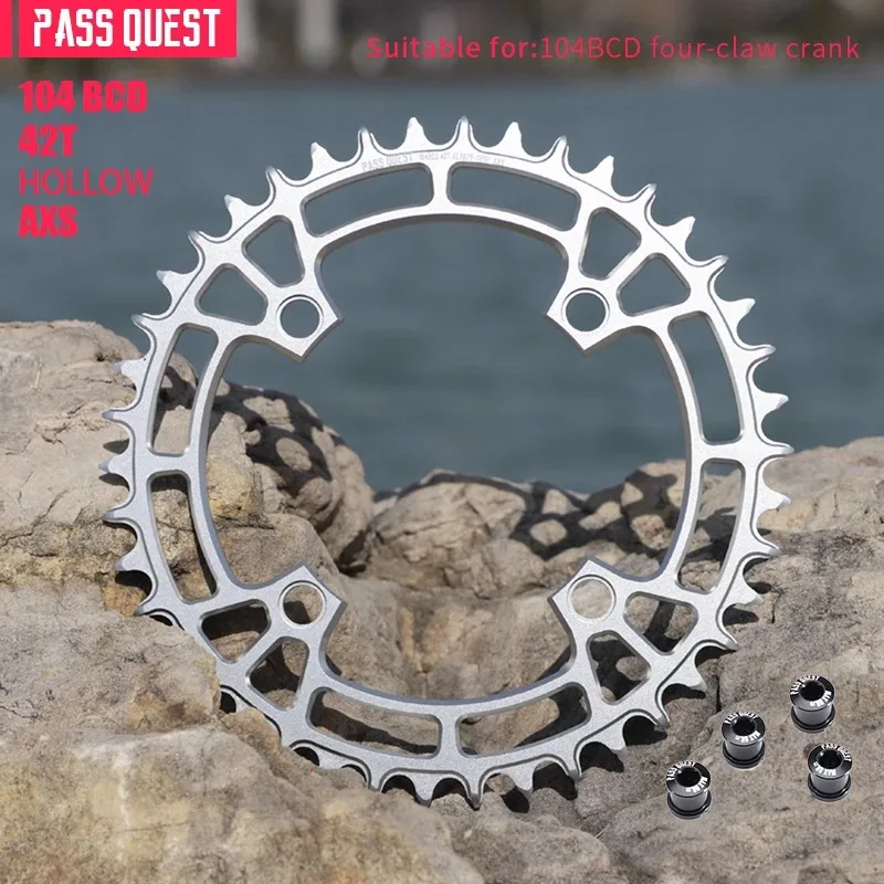 PASS QUEST 104BCD forAXS 12S チェーンリング ラウンドナローワイド
