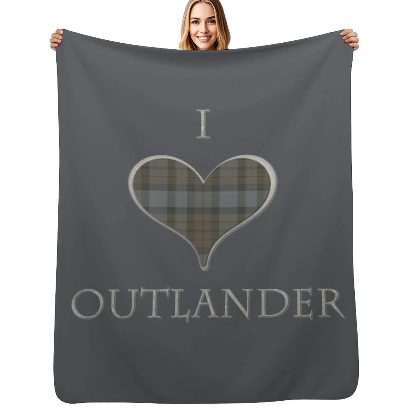 

I LOVE OUTLANDER Throw Blanket Soft Cozy Blanket for Pet Kids Adults