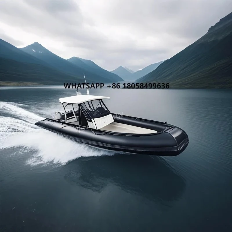 

HY 7.5 Feet RIB230 Fiberglass Rigid Inflatable Speed Boat Hypalon Boat