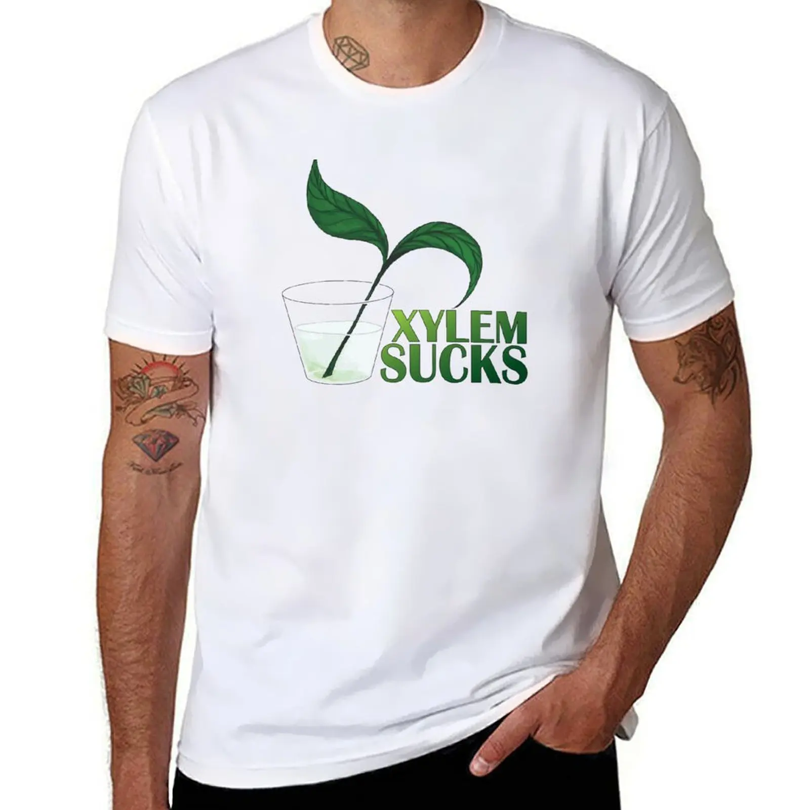 Футболка Xylem sucks, дизайнерская мужская футболка, футболка