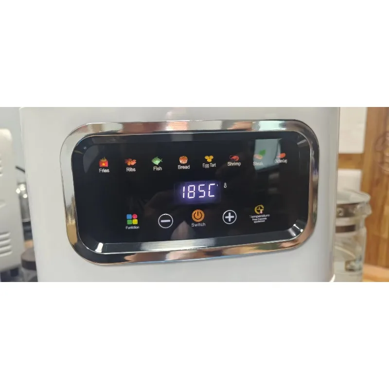 مقلاة هوائية حديثة 10 لتر فرن بلاستيكي مربع كهربائي شاشة تعمل باللمس متعددة الوظائف لتحميص الخبز والطبخ والفندق المنزلي
