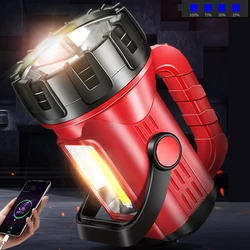 3600mA Power Bank Searchlight Red Light Mosquito Repellent LED + COB Dual Light Source 3 Mode Waterproof Portable Lamp