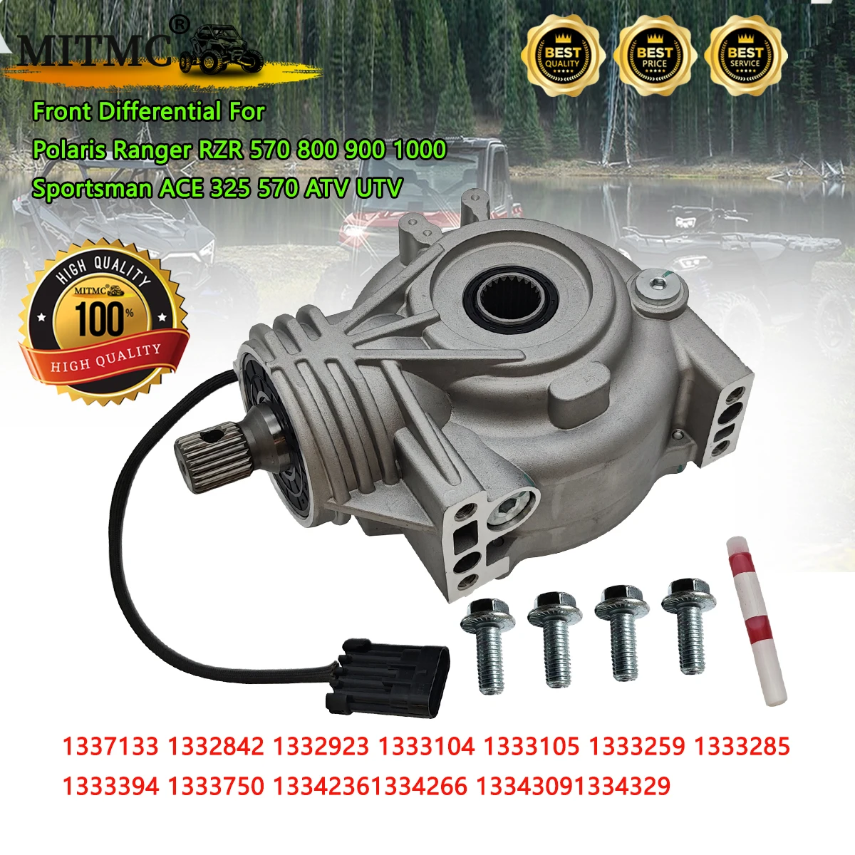 

Передний дифференциал для Polaris Ranger RZR 570 800 900 1000 Sportsman ACE 325 570 ATV UTV 1337133 1332842 1332923 1333104 1333105