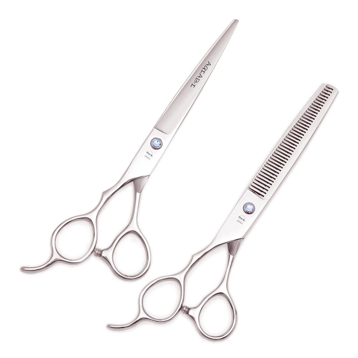 

Hairdressing Scissors Left Hand 5.5" 6" 7" AQIABI Japan Stainless Hair Cutting Shears Thinning Scissors Barber Scissors A8000