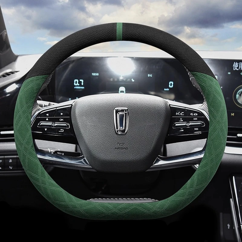 Leather Car Steering Wheel Cover for Faw Besturn B70 B50 T77 T55 T99 T90 Accessories