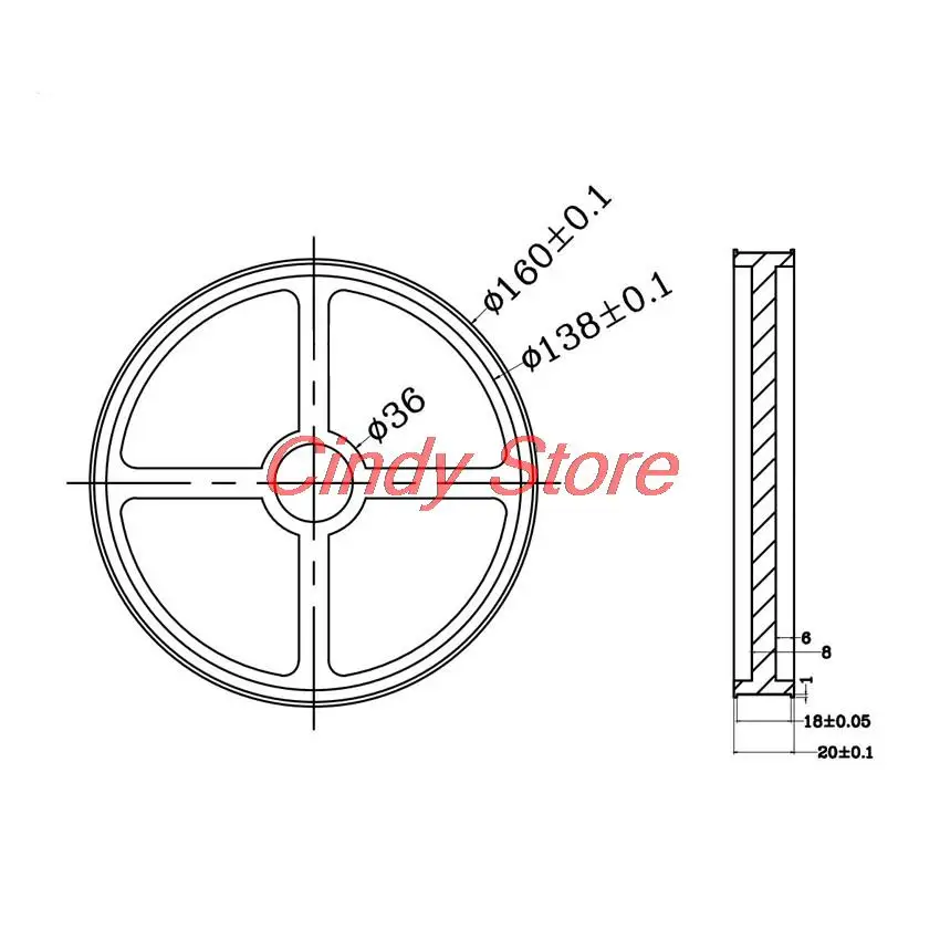 Imagem -03 - Alumínio Synchronous Roda Encoder Medidor Roda Ovw Comprimento Medindo Roda de Borracha Perímetro 500 mm Hole mm mm 10 mm 12 mm 15 mm 1pc