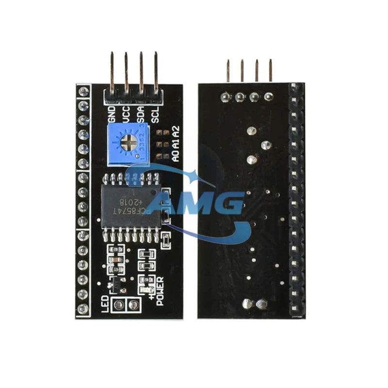 1 unidad LCD1602 1602 módulo LCD azul/amarillo verde Pantalla 16x2 caracteres pantalla LCD PCF8574T PCF8574 IIC I2C interfaz 5V para ardui