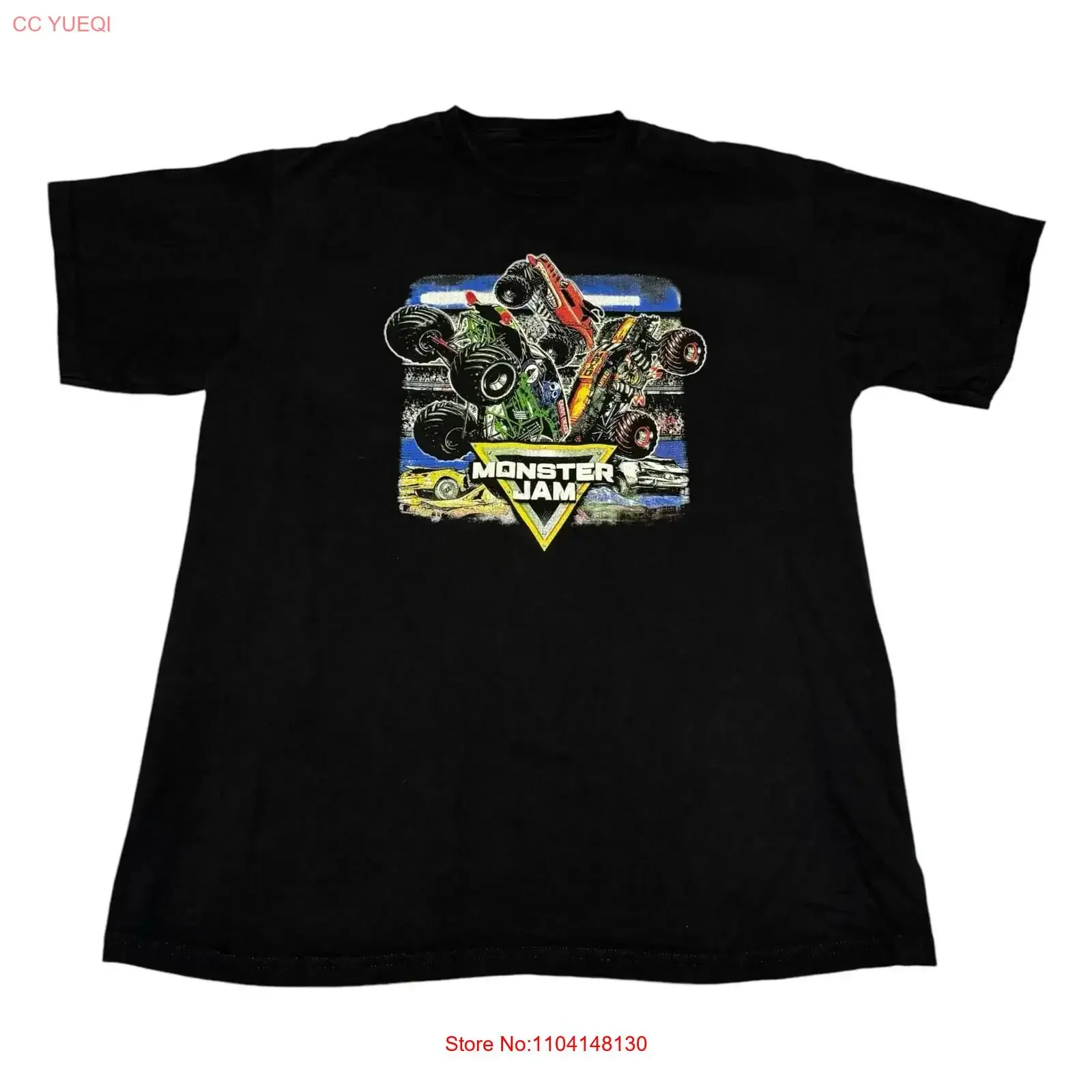 Camiseta Monster Jam Date With Destruction Truck Tour para adulto, talla grande, estilo vintage, lavada, transpirable, elegante, cómoda, ligeramente holgada