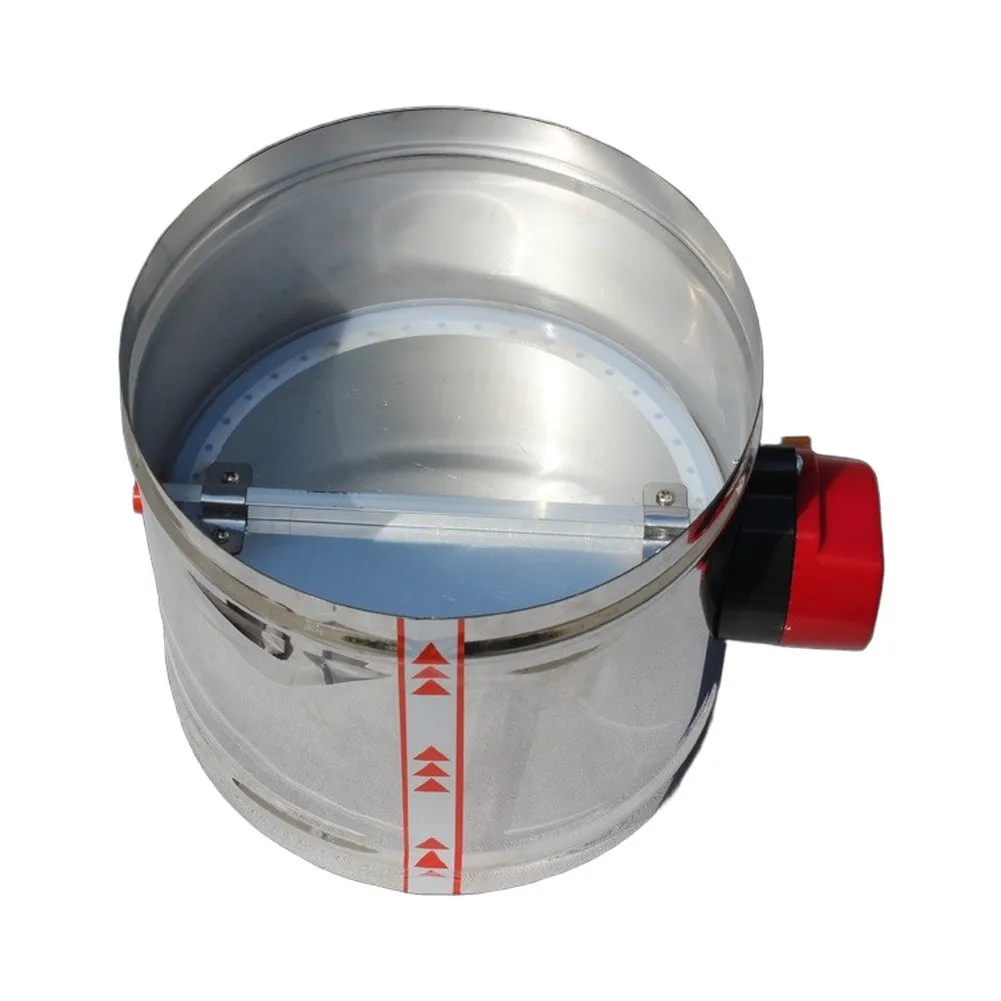 Stainless Steel Electric Air Volume Valve AC24V 201 Material for Efficient HVAC System Airflow Control 75 100 125 150 200mm