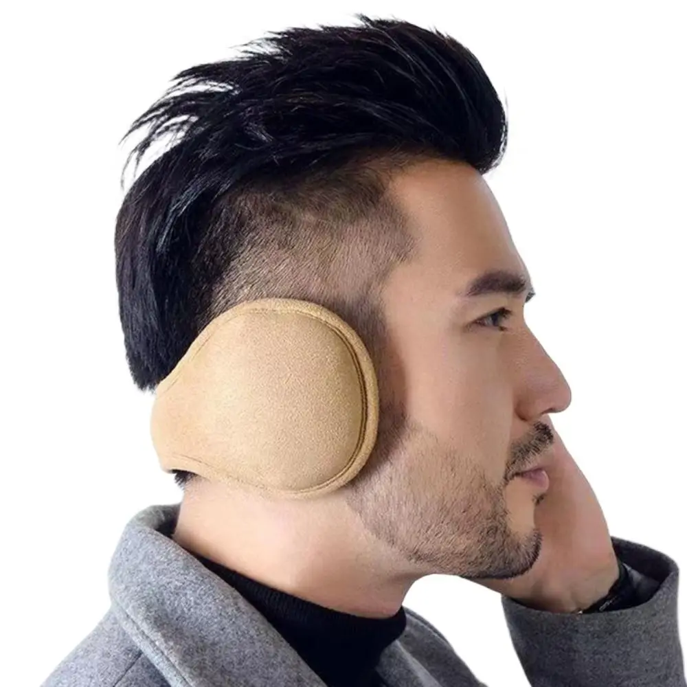 Antivento pieghevole in pile unisex semplice dietro la testa uomo paraorecchie femminile paraorecchie copriorecchie spessi