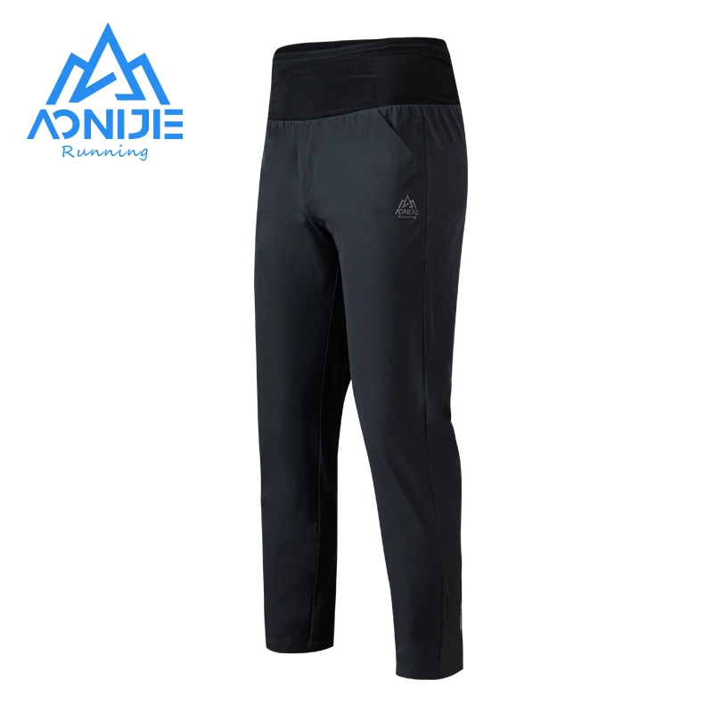 AONIJIE FM5163 muži pánský sportovní rychlý schnoucí kalhot tepláky bottoms běžecký mid-rise stahovací kalhoty pro denně fitness fitka