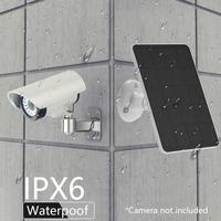 5Pcs 10W Solar Cells Charger 5V Portable Monocrystalline Solar Panels (White)