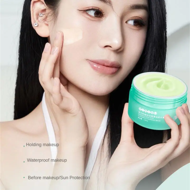 Makeup Remover Cream Moringa Seed Plant Cleansing Blam Gentle No Stimulation Deep Cleansing Dissolve Facial Makeup Remover Cream