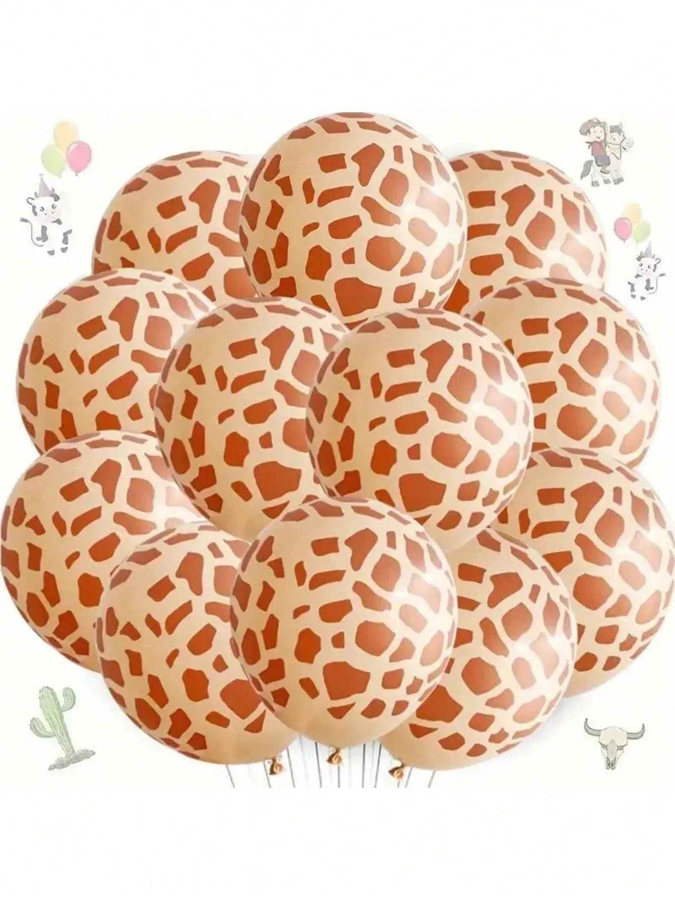 10/50 jungle animals print latex balloons 12-inch, forest-themed party decorations, birthday party decorations, holiday decorati