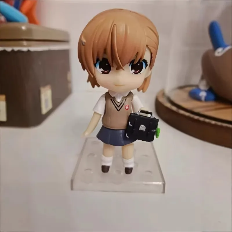 

10cm A certain scientific railgun Misaka Mikoto 345# Cannon sister can change the face Q version clay boxed figure Friends Gift