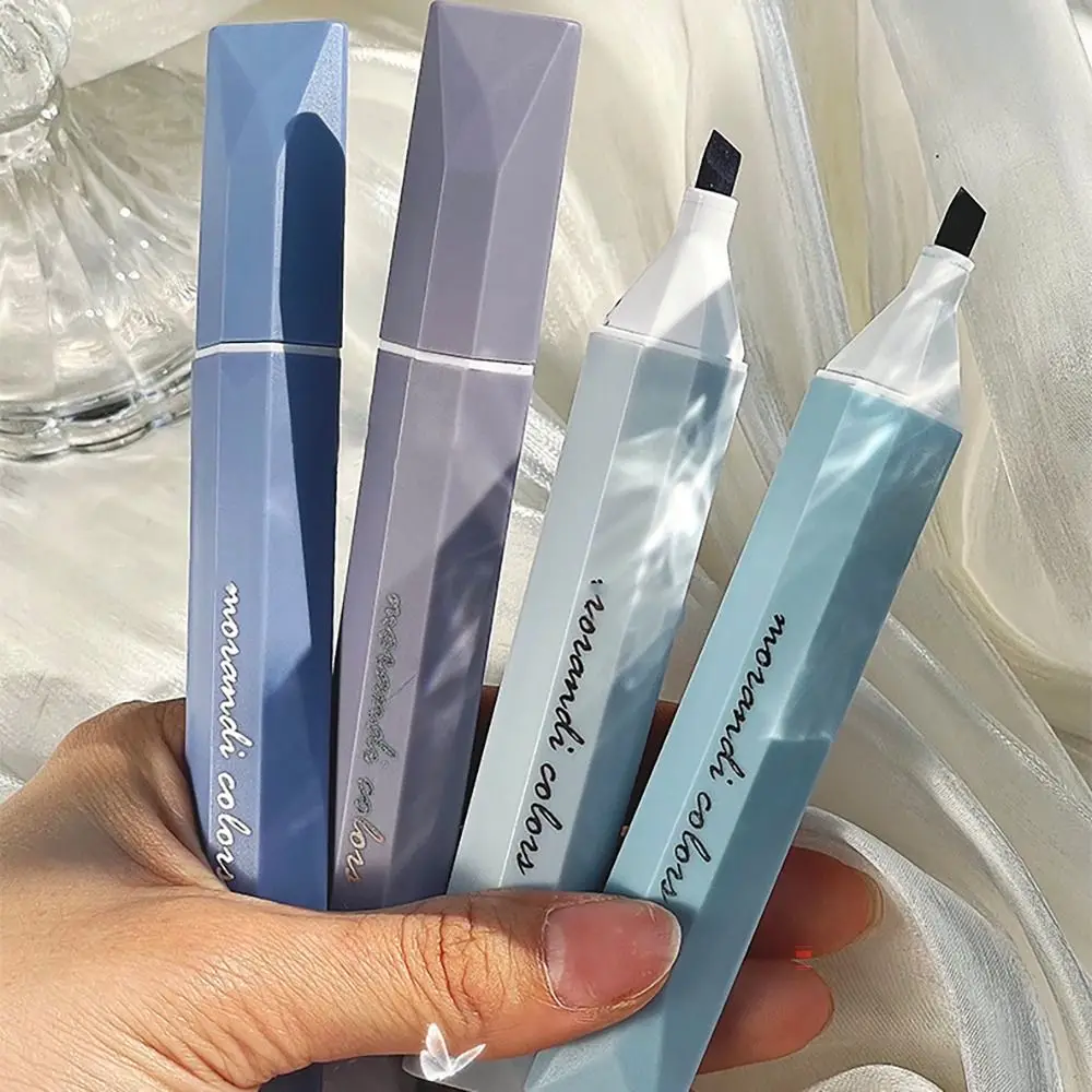 4PCS/Set Gradient Color Highlighter Eye Protection Graffiti Fluorescent Pen Stationery Color Marker Pen Boys/Girls