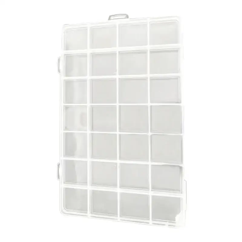 

28 Grid Organizer Dividers Storage Case Container Portable Removable Clear Compartment Case For Rings Earrings
