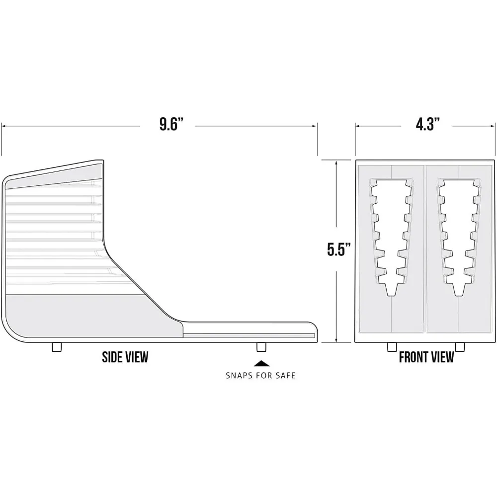 Modular Pistol Rack for Secure Handgun Storage with High-Density Foam and Flexible Fit