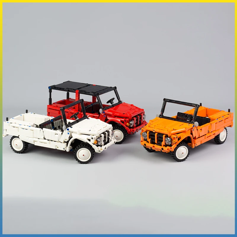 

New 733PCS Mehari Orange Supercar Racers Vehicles Sports Car Fit MOC-29654 Model Building Blocks Bricks Kid Toys Birthday Gifts