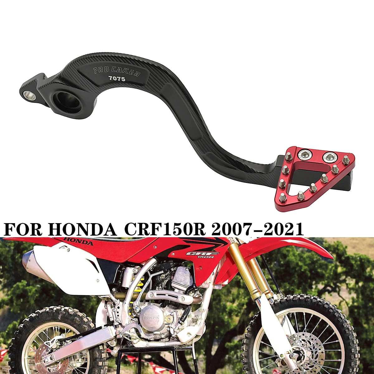 Motorcycle CNC Foot Brake Pedal For Honda CRF 150R CRF150R 150 R 2007 2008 2009 2010 2011 2020 2021 Motocross Dirt Pit Bike