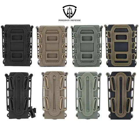 기어 소프트 쉘 SCORPION Molle 5.56 7.62 .308 탄창 파우치 홀스터, 소총 AK AR M4 권총용 키 큰 매그 캐리어