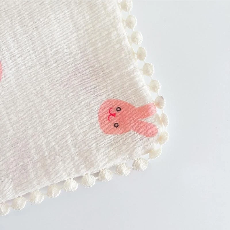 

J15U Baby Washcloths Breathable & Absorbent Baby Drool Bibs 6-layer Face Towel Square