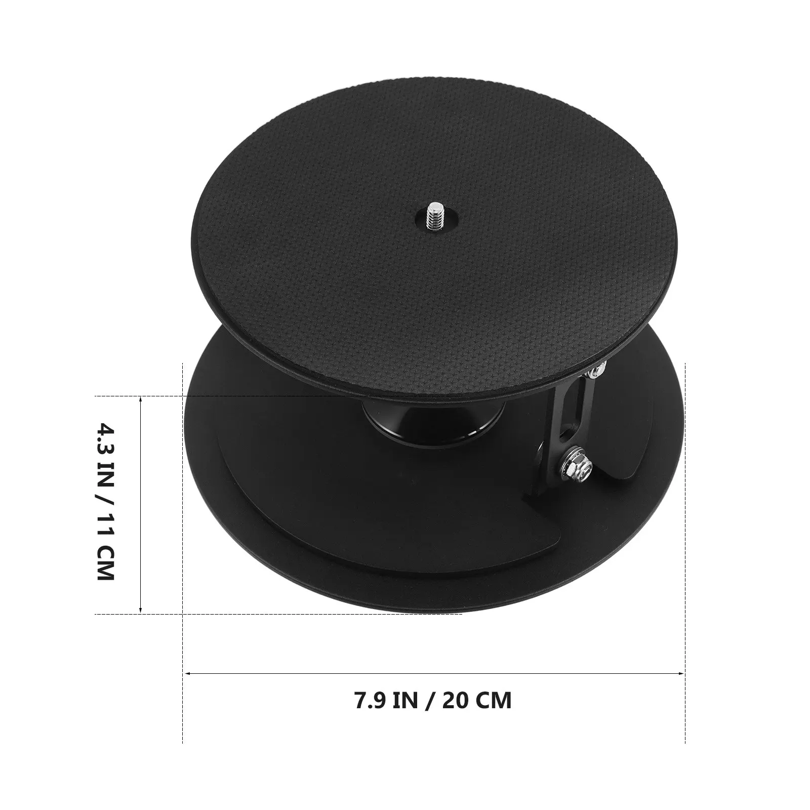 Desktop Projector Stand Grey 360 Degree Rotating Table Tray Bracket Stable Universal Holder for Home Office Use